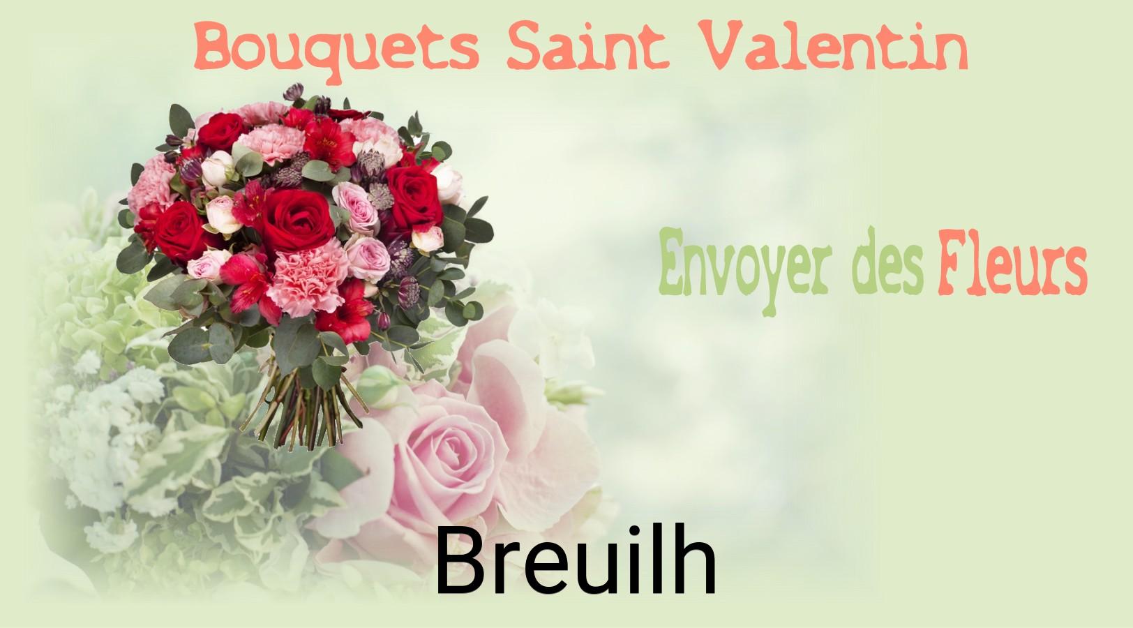 Roses de Saint-Valentin livrées à Breuilh